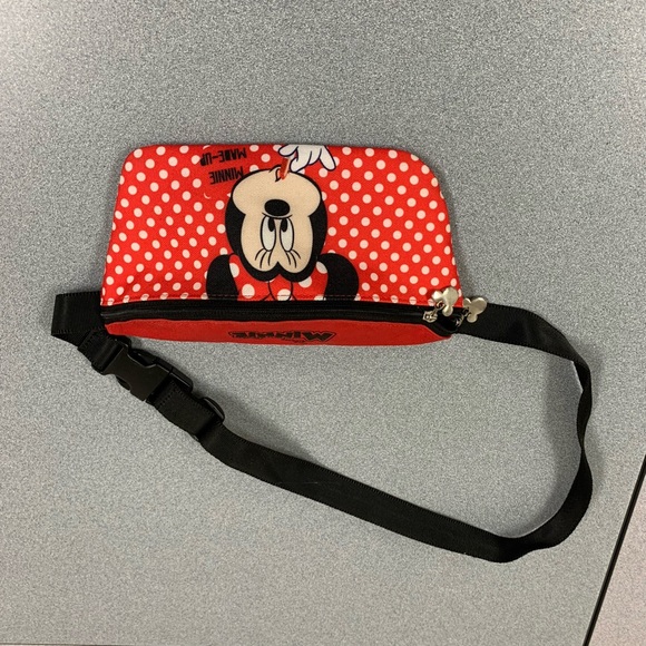 USED-Disney Minnie Mouse Zippered Waist Pack Belly Bag - Picture 5 of 7